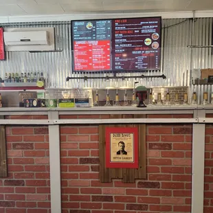 Menu and inside