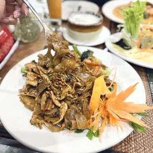 a plate of food on a table