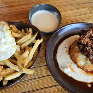 Fried Chicken &amp; Biscuit and Duck Fat French Fries