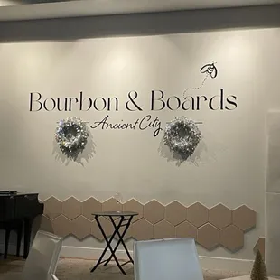 the bar and seating area