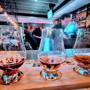 High Proof bourbon flight