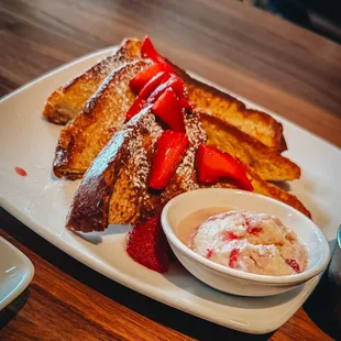 Strawberry Brioche French toast