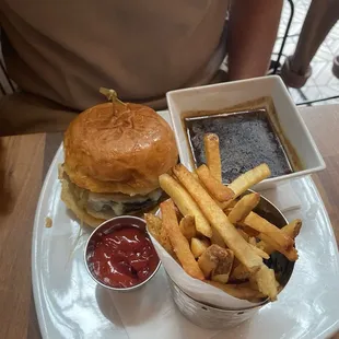 French Onion Soup Burger