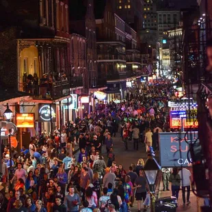 The view from the balcony