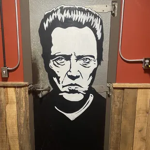 a black and white portrait of a man