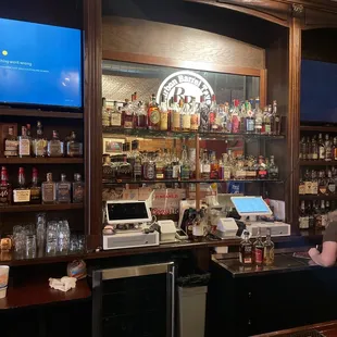 a man behind the bar