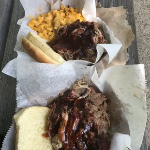 Both sandwiches  We got them minus the coke slaw