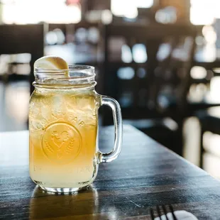 One of our best selling Signature Cocktails, the Rough Eddy- Deep Eddy Sweet Tea Vodka, Deep Eddy Ruby Red Vodka, lemonade