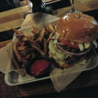 Mushroom and Swiss Burger