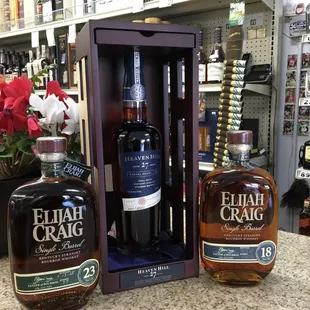 two bottles of elijah craig