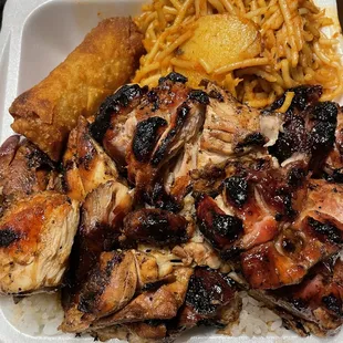 Bourbon Chicken plate