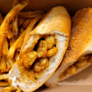 Our Signature BBQ Shrimp Po - Poy Sandwich