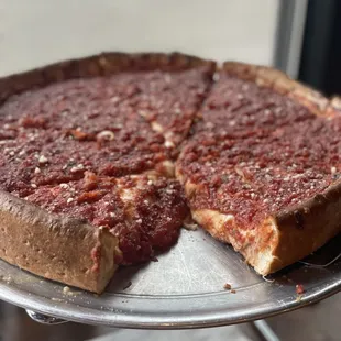 Deep dish cheese, pizza