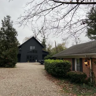 The bar is located in the new barn in the back of the property.