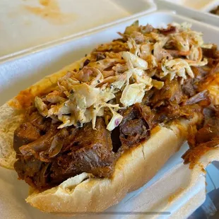 Vegan JACKFRUIT BBQ w/ Coleslaw