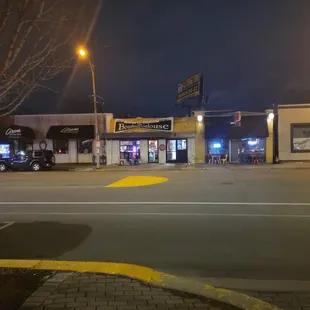 Outside of the restaurant from across the street