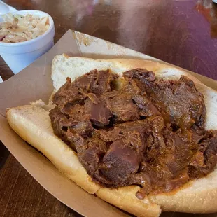 Vegan JACKFRUIT BBQ w/ Coleslaw