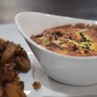 a bowl of food on a plate