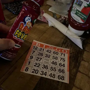 Mondays are bingo nights! lol, so fun!