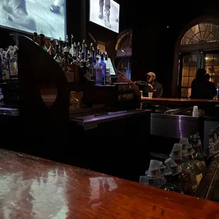 a man sitting at the bar