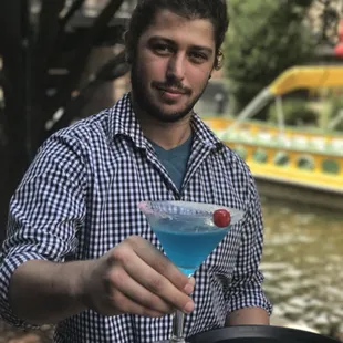 Martini on the patio