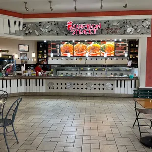 the interior of a restaurant