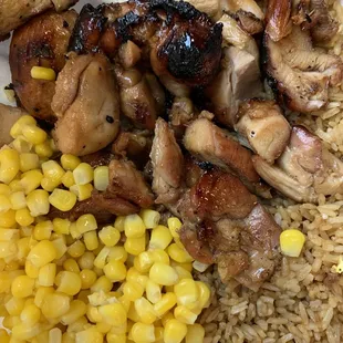 Love the bourbon chicken!