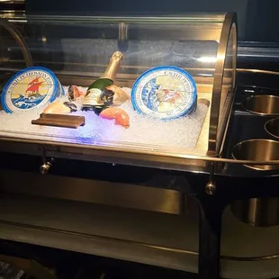 interior, sushi and sashimi