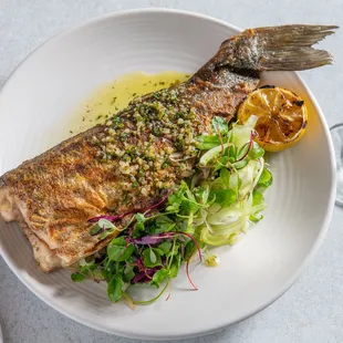 food, grilled fish, fish, seafood, grilled seafood