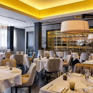 the interior of the restaurant