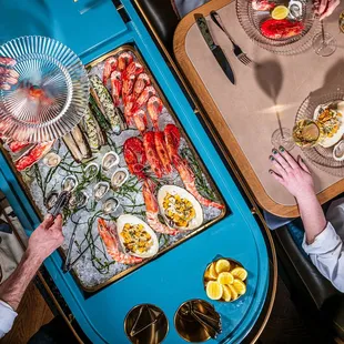 Seafood Cart at Bourbon Steak NY