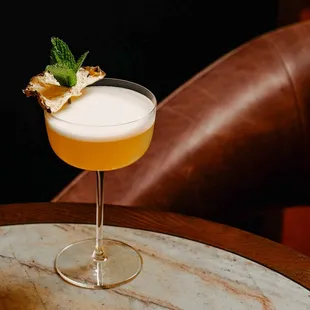 A cocktail at Bourbon Steak NY