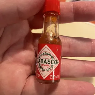 Mini Tabasco incl with raw oyster order