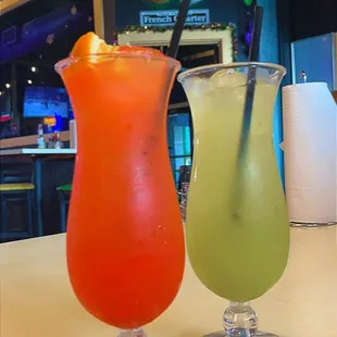 Hurricane &amp; Green Grenade alcoholic beverages
