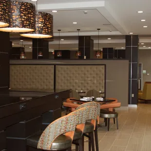 seating and bar area