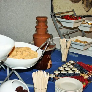 a variety of desserts