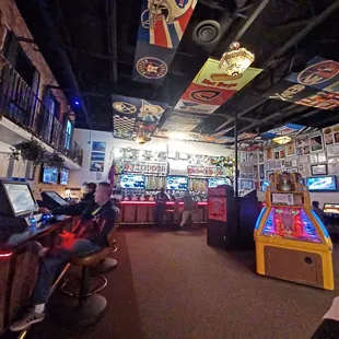 a man playing a game