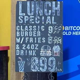 Chalkboard special