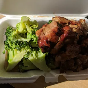 Bourbon chicken w/broccoli