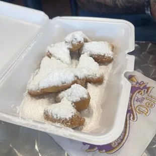 Beignets cooked to perfection