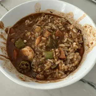 Seafood gumbo