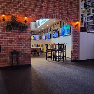 Pool tables area.