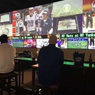 Smells like an ashtray, but huge TV screens to enjoy games.