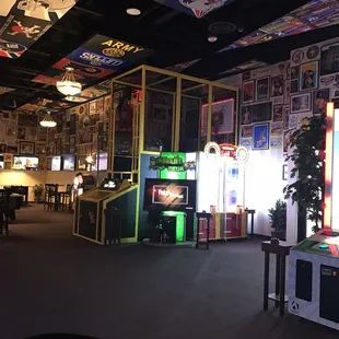 Arcade style games at the bar.