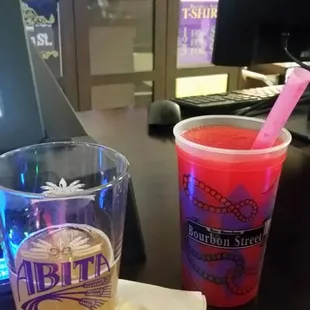 Blue Moon &amp; Tropical Orange Daiquiri