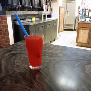 Drinks fair. Service. Ok. NAPKINS OR COASTER WITH SERVICE. NO.