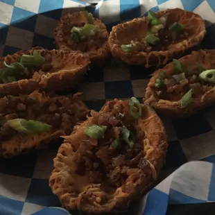 Cajun potato skins. Amazing