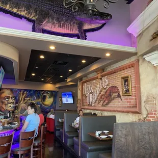 the interior of the restaurant