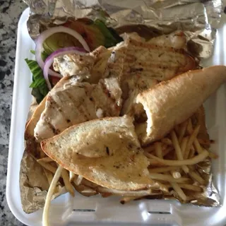 Grilled Chicken Po Boy Lunch
