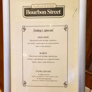 Today&apos;s specials
